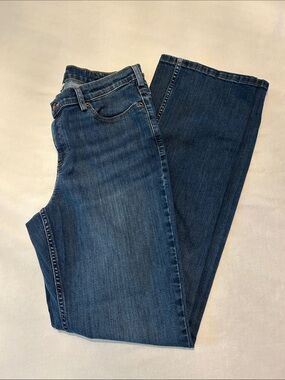 Duluth Trading Co Jeans Women's Size 14x35 Dark Wash Straight Leg